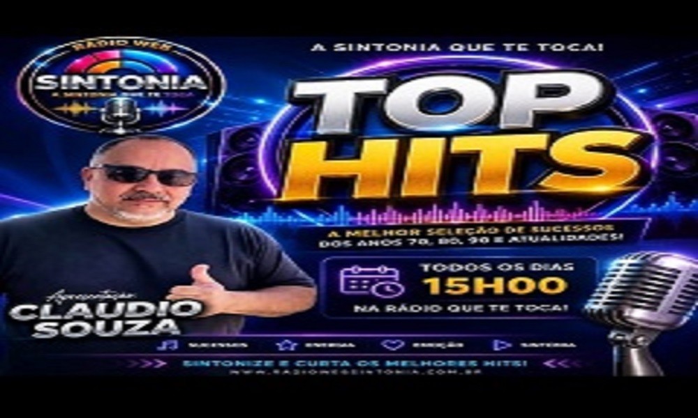 Programa Top Hits (Apres;Claudio Souza